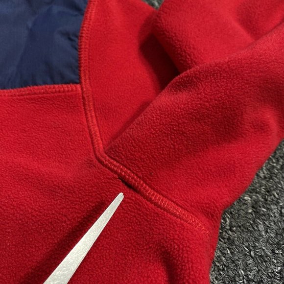 VINEYARD VINES 3 Pocket Fleece Full Zip Navy Red Navy Logo Jacket Small - Picture 10 of 10